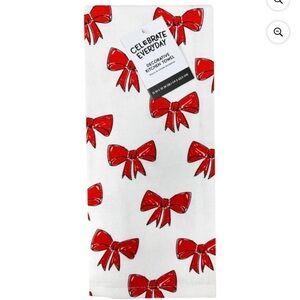 Red Bow Kitchen Towel